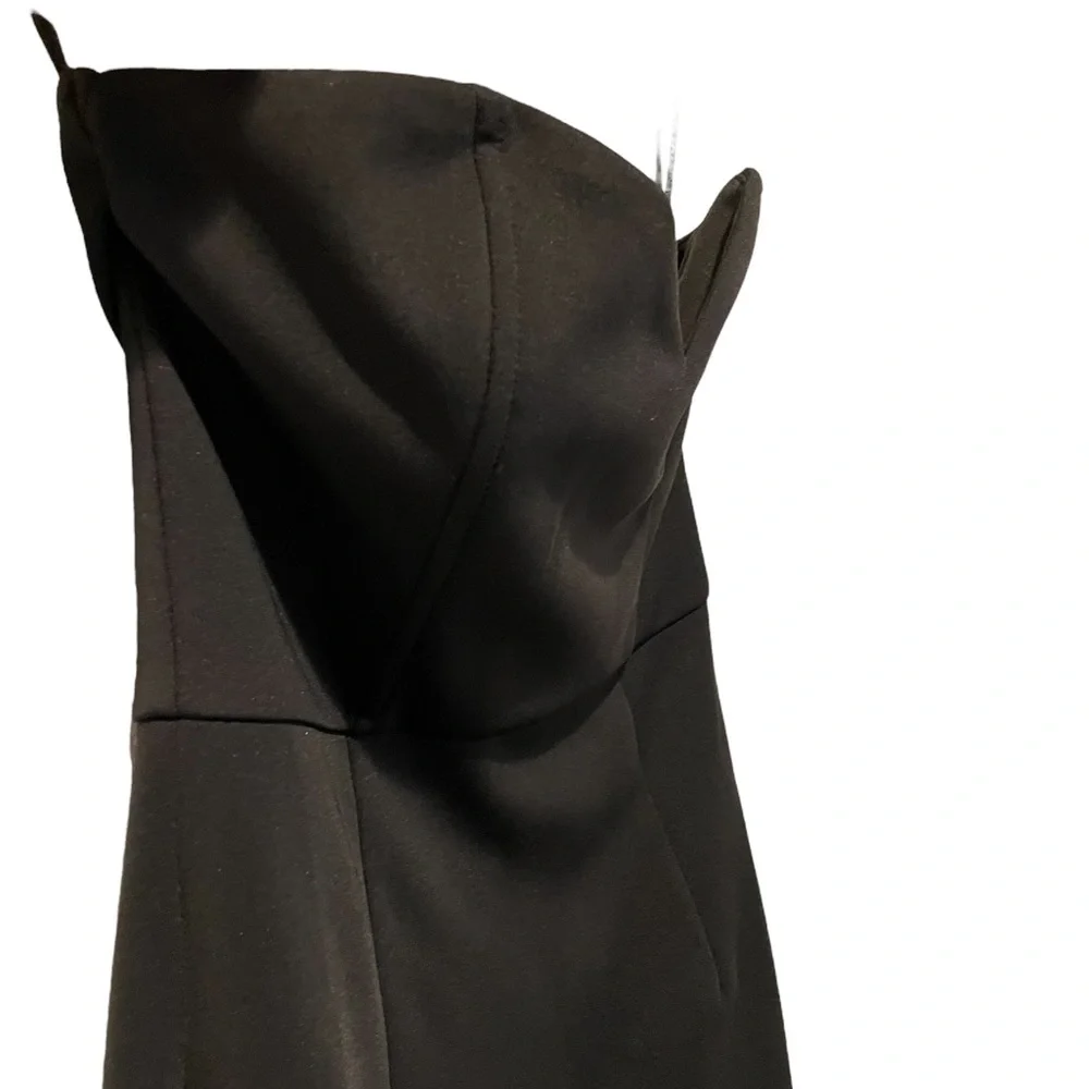 Black Strapless Mini Bodycon Cocktail Dress Tobi Brand Size XS - Picture 7 of 9